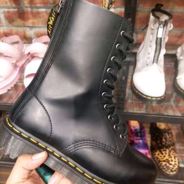 SEPATU DOCMART DR MARTENS 1490 BEX HIGH ZIP BLACK 36 - 45 NEW ORIGINAL