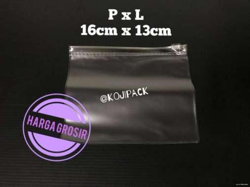 Plastik Mika Cosmetic Pouch 16x13 Dompet Kosmetik Zipper High Quality