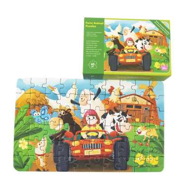 FG Puzzle Jigsaw Kayu 60pcs Kotak Box Puzzle Wooden 60pcs Mainan Edukasi Puzzle Jigsaw Kaleng Jigsaw