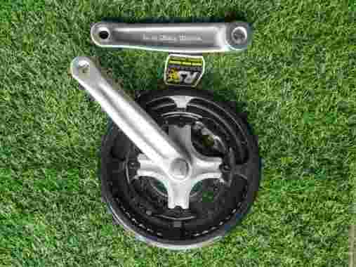 Crank triple 3 susun sepeda MTB Prowheel Alloy 28 38 48 Gir Crank Gear silver