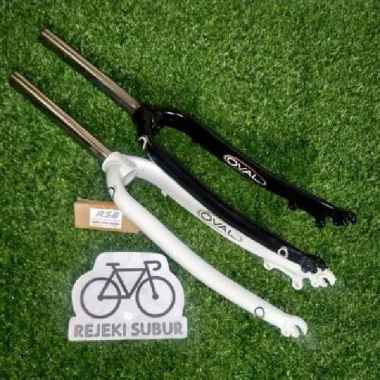 fork Rigid ring 26 Alloy Disk brake cakram saja hitam putih NOT mosso Merah