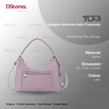 TUMI Voyageur Adelaide Hobo Crossbody Lilac