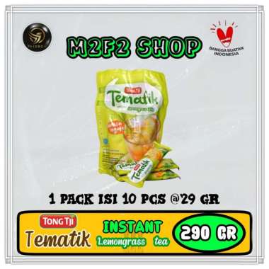 Promo Harga Tong Tji Tematik Instant Lemongrass Tea per 10 sachet 29 gr - Blibli