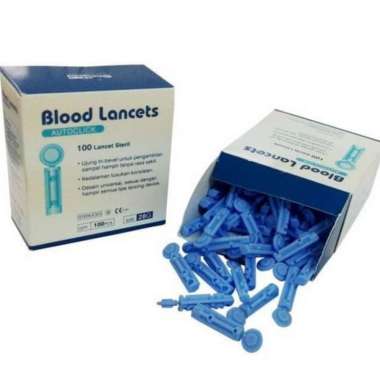 Blood Lancets Autoclick /Jarum Cek Darah Onemed 28G Isi 100