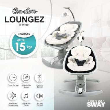 Cocolatte Swing Loungez / Ayunan Elektrik Bayi LIGHT GREY