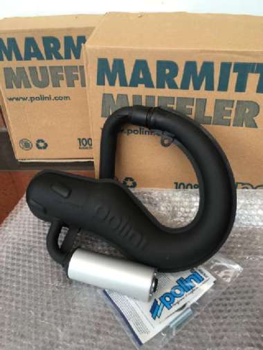 Knalpot Polini untuk vespa PTS dkk,original, made in italy