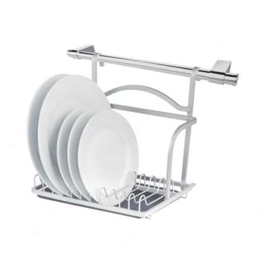 Krischef Rak Piring Gantung Dinding Stainless Steel Hanging Dish Rack