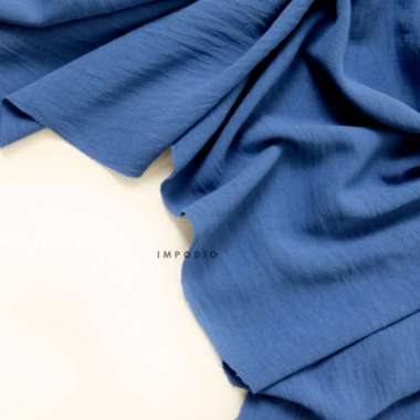 Kain Crinkle Background foto produk - Props foto IMPODIO Navy