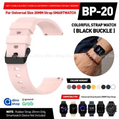 STRAP SMARTWATCH 20MM Tali Jam For Amazfit BIP 3 U PRO GTS 4 MINI PINK