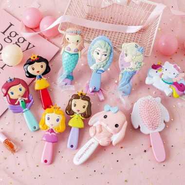 SISIR ANAK MOTIF PRINCESS ELSA BUNNY SISIR KARAKTER MOTIF LUCU ANTI KUSUT - BDC BUNNY