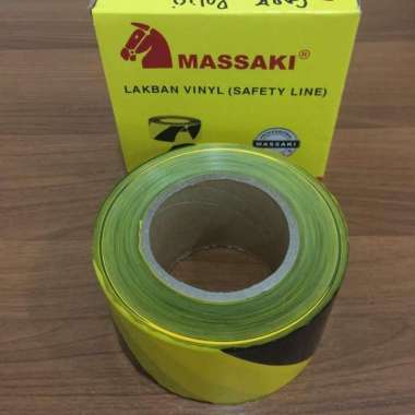 garis polisi police line safety line hitam kuning 3x300m