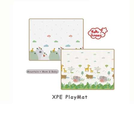 BabyAngels Roll - Mountain + Mom Baby Playmat [Size M :180 x 150 x 1.5 cm] -
