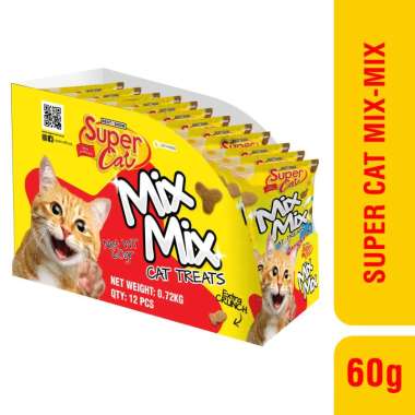 Paket Bundling Supercat Snack Mix Mix ISI 12PCS Salmon