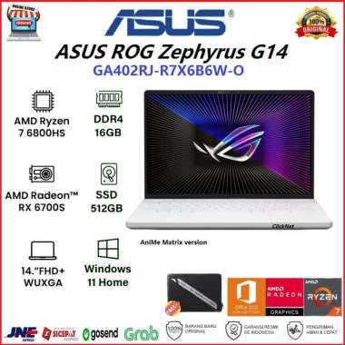 ASUS ROG Zephyrus GA402RJ AMD Ryzen 7-6800HS 16G 512GB SSD RX6700 8GB