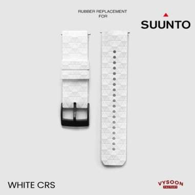 Strap Rubber Tali Karet Suunto 9 Baro Non Baro Traverse Spartan Ultra CRS-White