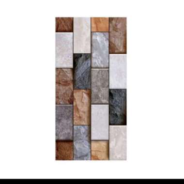 Uno Prato Keramik Dinding Timbul Matt Beige 25 x 50 cm