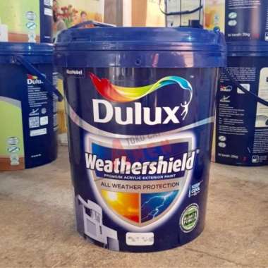 DULUX WEATHERSHIELD PAIL 20LT - PLATINUM GREY / CAT TEMBOK