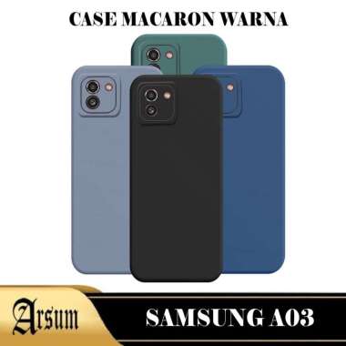 Promo Case Samsung A03 2021 Softcase Silicon Macaron Warna Samsung A03 Cokelat
