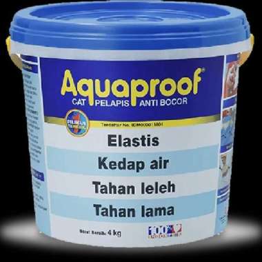 Aquaproof Galon 4Kg Berbagai Warna Putih / Abu / Transparan Putih