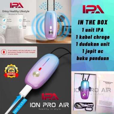 Kalung Ion Purifier Necklace Ionizer Portable Ion Negatif Pro Air Rainbow