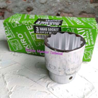 TEKIRO 3/4" 41 MM Mata Kunci Sock Sok Soket Shock 41mm 6PT 12PT 12PT