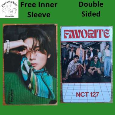 Photocard Jaehyun NCT 127 Favorite Era FREE Inner Sleeve Double Sided 1