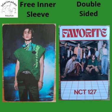 Photocard Jaehyun NCT 127 Favorite Era FREE Inner Sleeve Double Sided 2