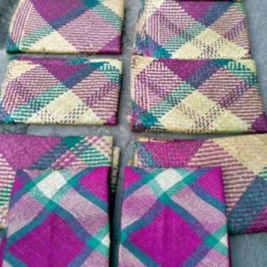 Tikar pandan halus, motif warna, ukuran 200 x 150 cm, ter Murah