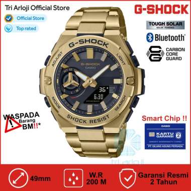 Casio G-SHOCK GST-B500GD-9ADR Jam Tangan Pria GSHOCK GST-B500GD-9A G-STEEL Gold