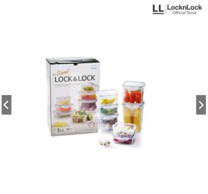 LocknLock Special Gift Plastic Container Isi 7pcs HPL818CS