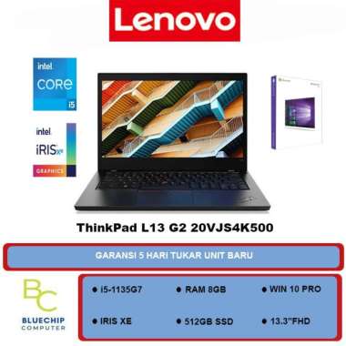Laptop Lenovo Thinkpad L13 G2 -i5-1135G7 8GB 512GB 13.3"FHD W10P-K500