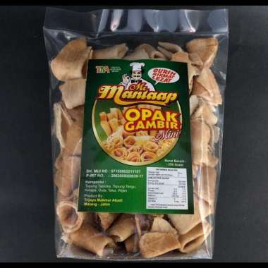 Opak Gambir Gulung / Contong / Lipat cap Mantap Opak Lipat