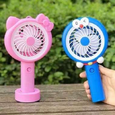 kipas tangan karakter charger ulang