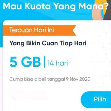 PROMO Kartu Perdana byU Telkomsel 7 GB 14 hari