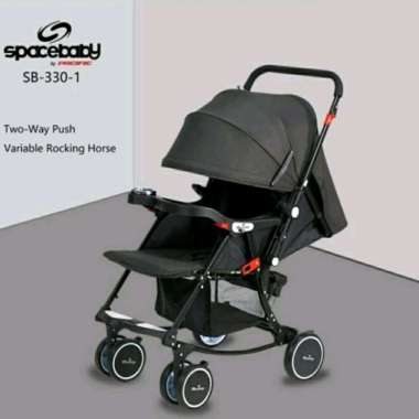 Kereta Dorong Spacebaby SB 330-1 Bisa Ayun Stroller Space Baby SB330-1 Biru