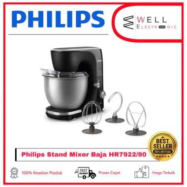 Philips HR7922/90 Kitchen Machine Stand MIxer HR 7922 Baja - Kapasitas 5L HITAM