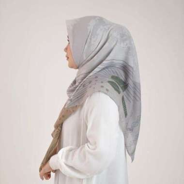 Elzatta Kerudung Segiempat Kaila Doodle lines Cream
