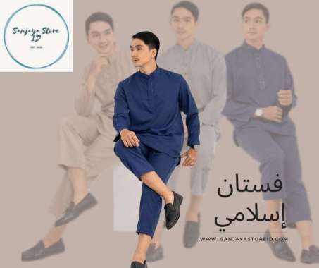 Baju koko Setelan Dewasa Lengan Panjang Fashion Muslim Kurta Atas Bawah Pria Bahan Cotton Terbaru COKLAT XXL