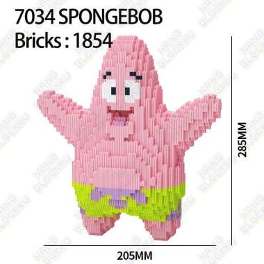 Lego Spongebob Patrick Laki Mainan Susun Anak Baru