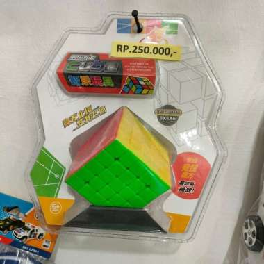 Rubik 5X5 Mainan Anak Edukasi Plus Stand