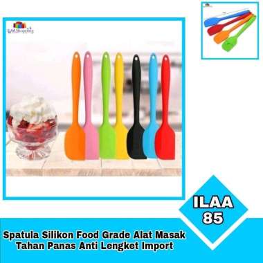 Spatula Silikon Food Grade Alat Masak Tahan Panas Anti Lengket Import