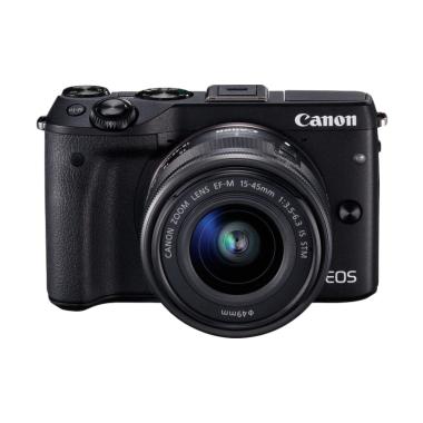 Canon EOS M3 Kit 15-45mm STM Kamera Mirrorless - Black [24.2 MP]