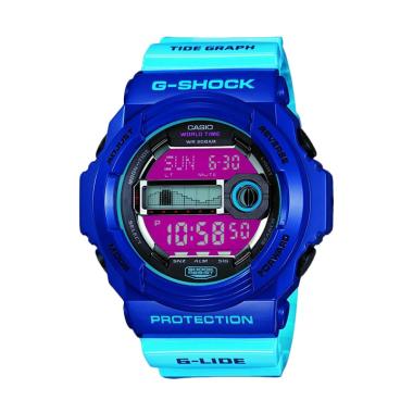 CASIO G-SHOCK GLX-150-2 G-LIDE Super LED Jam Tangan Pria - Blue Blue