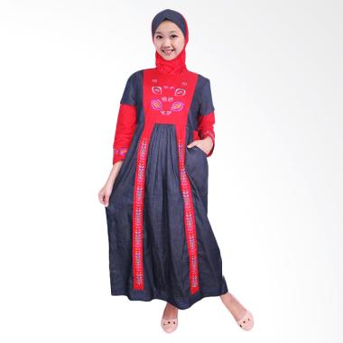 FAYRANY FGD-003A Busana Muslim Gamis Denim Anak - Merah