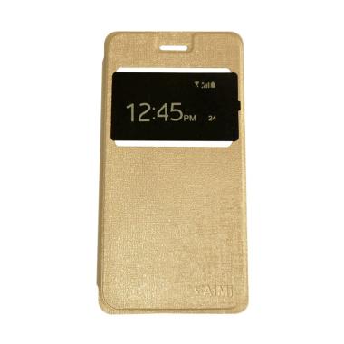 Aimi Flip Cover Casing for Vivo V3 - Gold