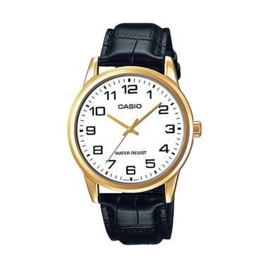 Casio Kulit Standard MTP-V001GL-7B Jam Tangan Pria - Hitam