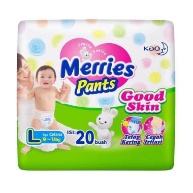 Merries Pants Good Skin Popok Bayi [Size L/20 pcs]