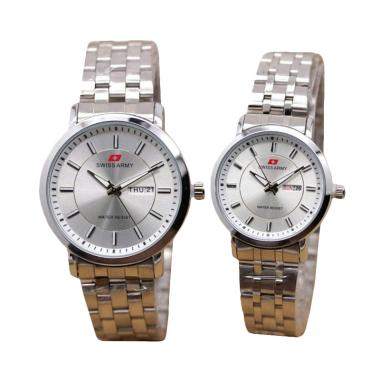 Swiss Army SA 0069 AD Jam Tangan Couple - Silver