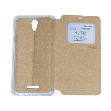 UME Flipshell / Flip Cover Casing f ... g Handphone / View - Gold