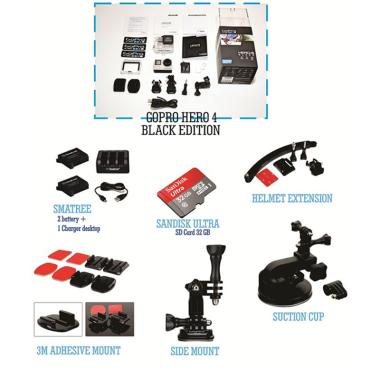 GoPro Paket Motor Sport Hero 4 Action Camera - Black